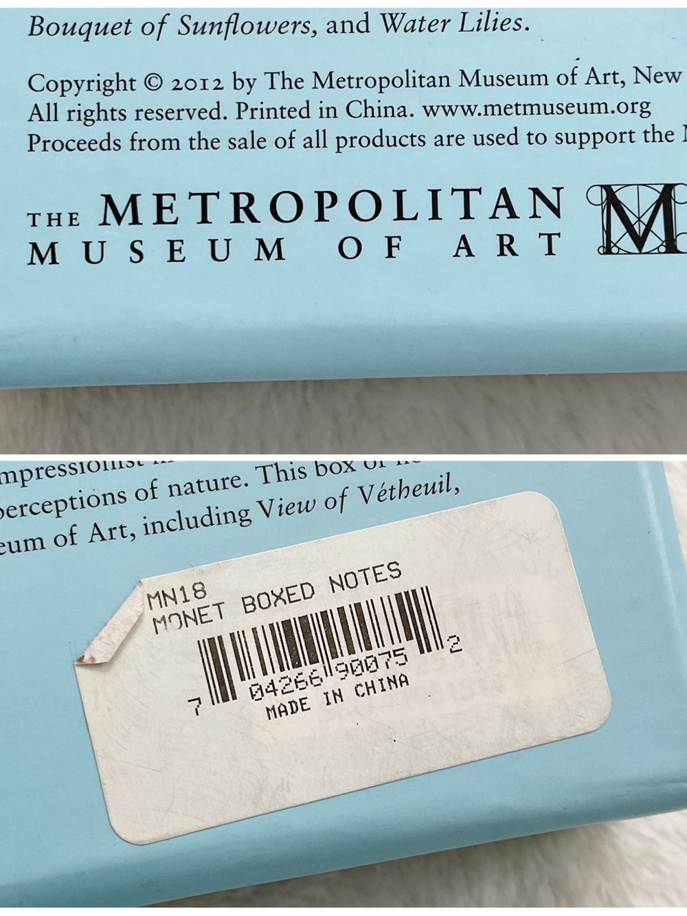 Claude Monet Notecard Box MET Museum 20 Cards 23 Envelopes - Picture 11 of 11